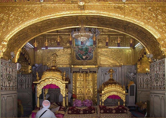 Two Granths Placed Side-by-side in Takhat Hazur Sahib