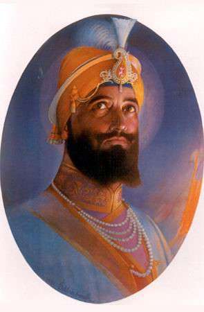Painting of Guru Gobind Singh by S. Sobha Singh